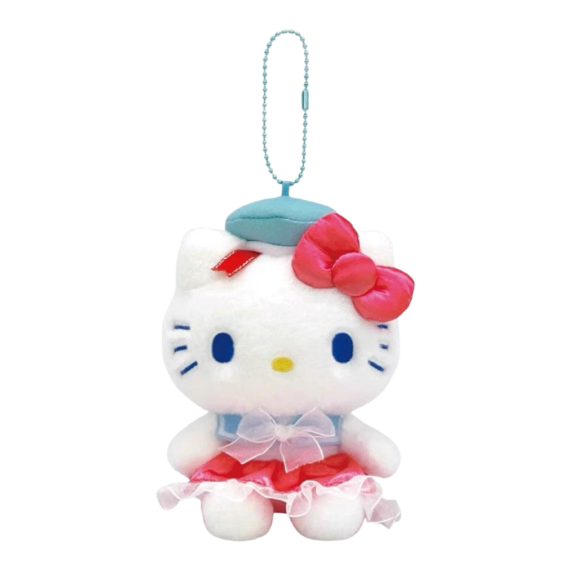 现货正品日本三丽鸥冰点水手服kitty美乐蒂毛绒包挂件公仔钥匙扣