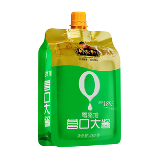 郑友和0添加东北大酱营口大酱农家酱蘸菜酱咸香酱豆瓣酱450g带嘴