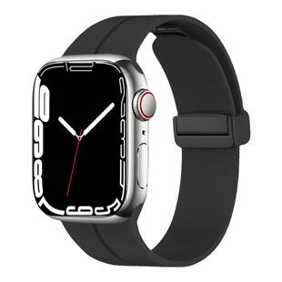 适用apple watch10/9/8表带苹果手表s11表带iwatch6/5/se/4/3/2硅胶双色运动磁吸45/41/49mm男女新Ultra折叠