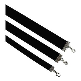 酷二丫复古简约黑色绒带颈链纯黑百搭颈圈丝绒choker锁骨链项圈女