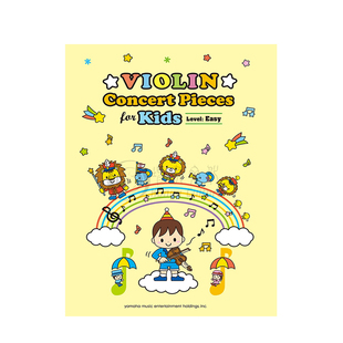 少儿歌曲集 小提琴音乐会作品集 英语版 雅马哈原版乐谱书 Violin Concert Pieces for Kids GPW01096337