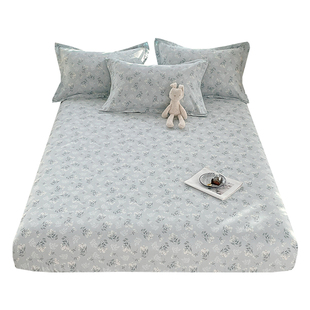 纯棉床笠定制单件田园印花全棉定做床单三件套床垫套2.0米床罩1.2