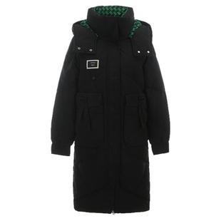 Outlets撤柜正品 UH冬装新款时尚感长款保暖外套宽松鸭绒羽绒服女