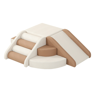 宝宝软体爬滑组合感统训练攀爬架婴儿爬行床楼梯爬爬梯软包滑滑梯