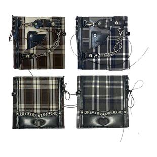 银河信差GalacticMessengerY2K百褶裙A7活页本女高手账本格纹卡册