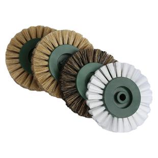 电动刷头轮子清理抛光金刚菩提子文玩核桃橄榄核雕猪鬃毛刷子6mm