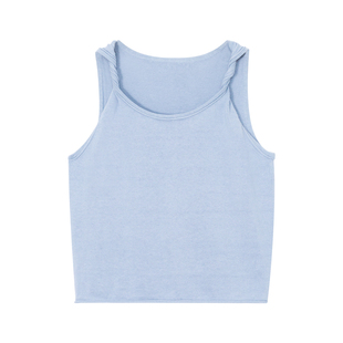 【扭结背心】CAREMIND三色棉麻短款吊带衫慵懒夏日背心内搭外穿