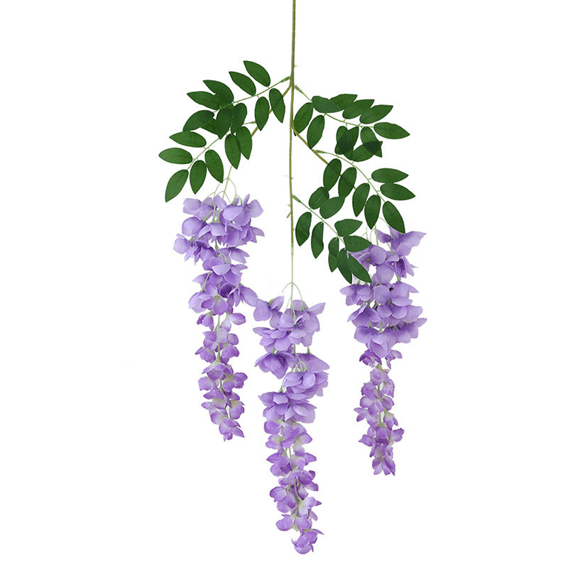 仿真紫藤花阿勃勒巨型长枝塑料假花花藤绢花室内客厅装饰垂吊拍照