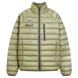 404MOB轻薄90白鸭绒户外保暖羽绒服男三防排骨羽绒情侣棉外套2025