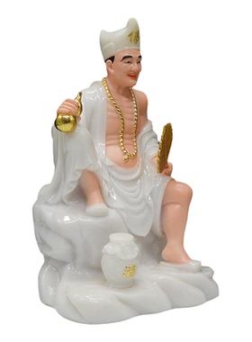 汉白玉济公佛像佛堂玉石