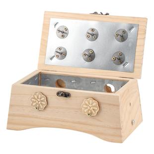 艾灸盒实木制随身灸家用腹部全身通用隔姜悬炙美容院专用器具罐子