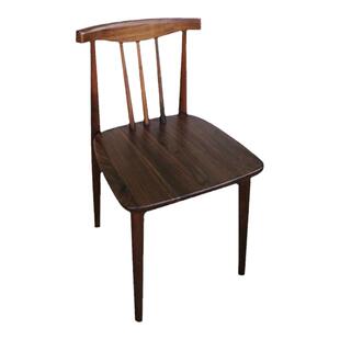 北美黑胡桃木餐椅休闲椅 北欧风格全实木餐椅小户型日式实木椅子