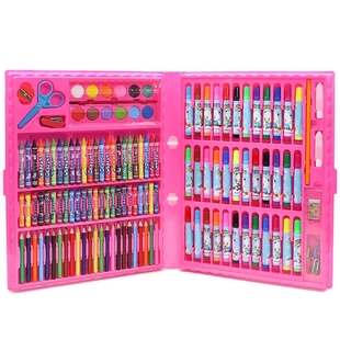 儿童水彩笔绘画套装送画本礼盒画笔蜡笔幼儿园礼物小学生美术用品