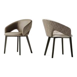 CMEIHOME轻奢意式餐椅家用现代极简椅子简约高级感高端餐厅餐桌椅