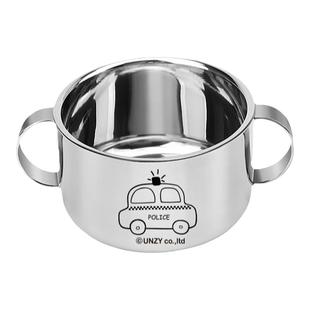 思天乐小学生吃饭汤碗316不锈钢儿童碗带手柄宝宝专用饭碗辅食碗