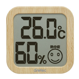 日本dretec多利科电子温湿度计家用室内婴儿房高精度壁挂式温度表