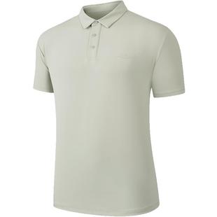 鸿星尔克短袖男夏季男士冰丝防晒polo衫运动翻领t恤爸爸商务男装