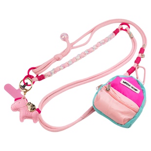 手机编织挂绳马年小马挂件小书包斜挎可背高端防丢防盗可调节结实户外多功能手机链女款新款可爱手提百搭绳