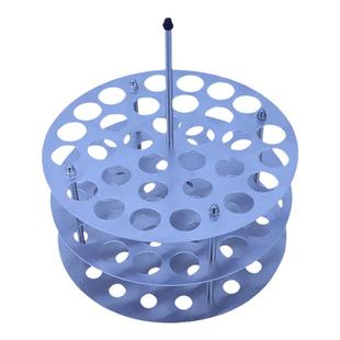 油浴锅试管架20MM圆形耐高温试管架铝制试管架铁丝笼水浴锅实验室