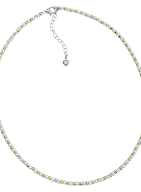 方糖家天然baby珍珠镭射拼色项链