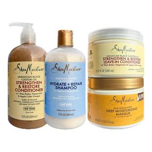 保税Shea Moisture免洗护发素11.5OZ牙买加黑蓖麻油自然卷CGM定型