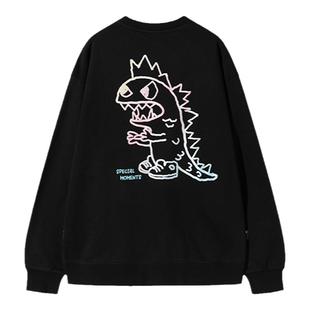 tokidoki/淘奇多奇艺术家趣味IP印花圆领卫衣男女情侣宽松上衣潮