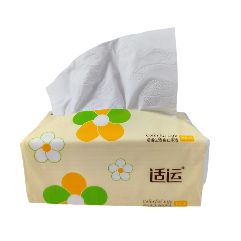 适运抽纸原生木桨中号面巾纸家用
