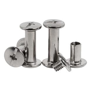 304不锈钢平头子母钉对锁螺丝账本铆钉菜谱对接扣钉螺母M2M3M4-M8