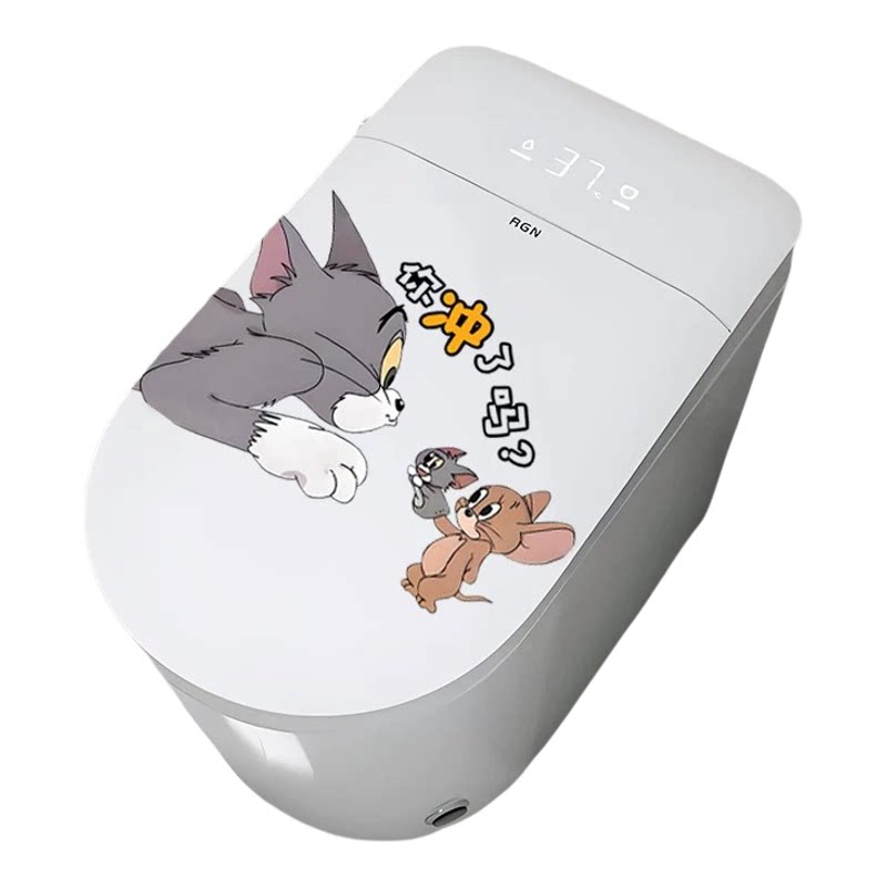 可爱卡通猫和老鼠防水马桶贴