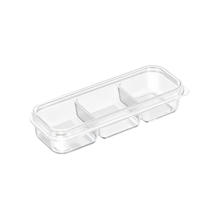 迷你小号分格保鲜盒食品级可微波冷冻冰箱侧门葱姜蒜辅肉食收纳盒