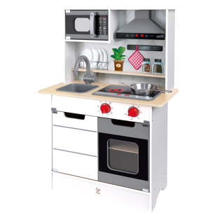 Hape美食家集成烹饪厨房3岁以上过家家儿童木制益智玩具生日礼物