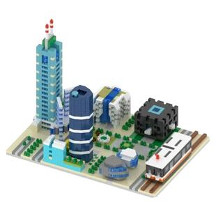 广州中轴线观光场景微积木标志建筑大剧院IFC中信图书馆省博物馆