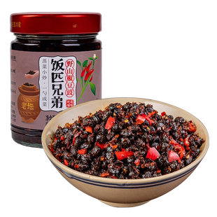 饭匹兄弟野山椒豆豉酱风味豆豉辣椒酱下饭菜香辣湖南调味酱拌饭酱