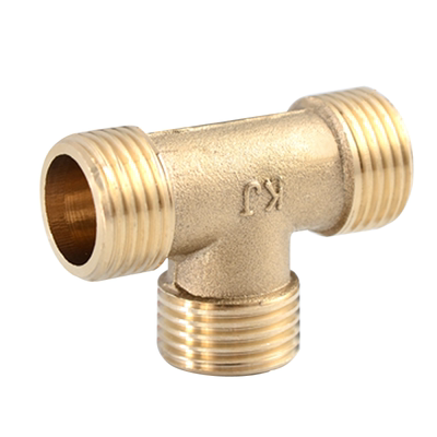 全铜加厚三通直通6分4分1寸内丝