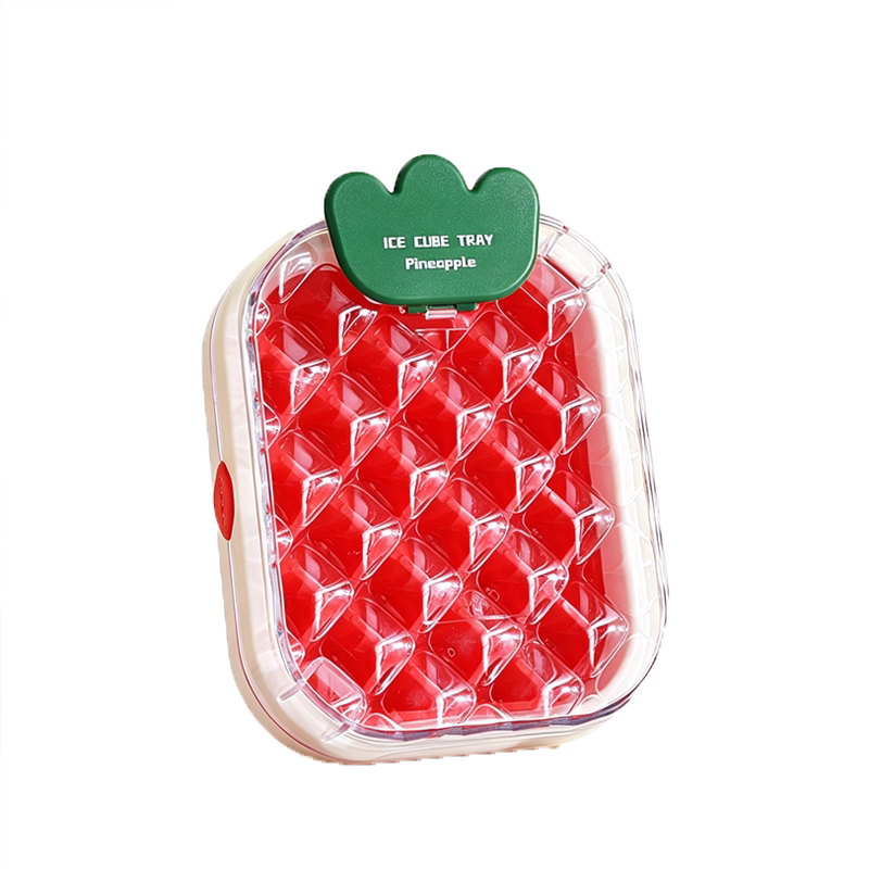 菠萝冰格制冰块硅胶软模具盒家用食品级大块冰块自动快速脱模可爱