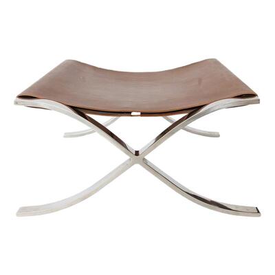 不锈钢腿意式极简换鞋凳