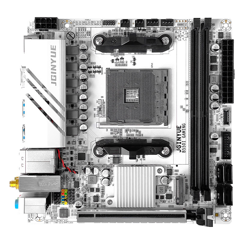 精粤B550主板+WiFi模块套装+蓝牙+天线 支持AM4系列R5 5600 5600X