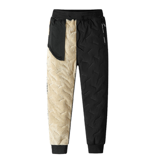 加绒羊羔绒冲锋裤男女长裤冬季防风防水保暖抗寒零下棉裤保暖装备