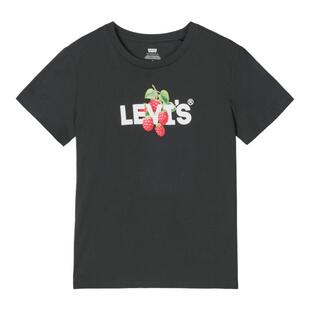 Levi's李维斯26年春夏新款女士美式复古休闲LOGO印花针织短袖T恤