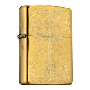 zippo打火机正版金辉圣焰 防风煤油火机雕刻生日告白礼物送男友