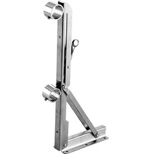 折叠晾衣杆三角支撑架不锈钢侧装墙壁窗户晾衣架挂室外窗外晒固定