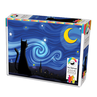 【猫咪合集】CobbleHill拼图星空下小猫咪大成人版地高难度1000片