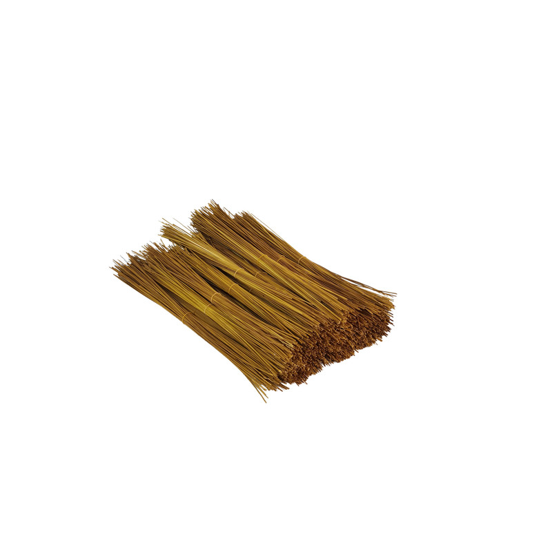 陈旧糯稻草芯切尾数支手工编织绳