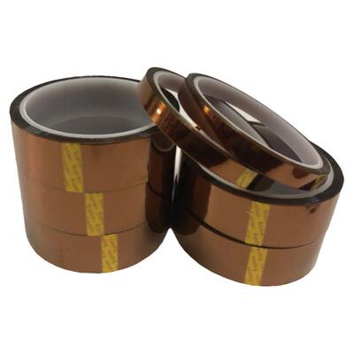 耐高温250°金手指胶带 茶色高温胶带 聚酰亚胺胶纸茶色手机维修绝缘隔热PI膜电池防焊胶带