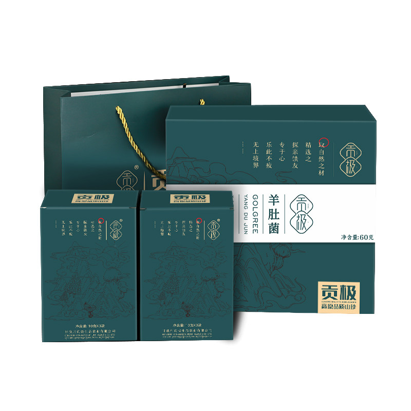 贡极名菌荟萃羊肚菌年货礼盒装