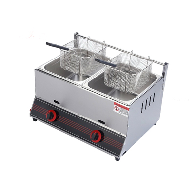 燃气油炸锅商用煤气液化气油炸炉摆摊机加厚油炸机炸串薯条关东煮