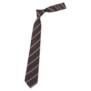 h牌棕色领带女学院风jk日系懒人免打短款条纹领带男dk手打校供感