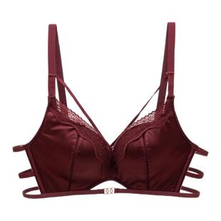 无痕内衣女士加厚款小胸聚拢胸罩无钢圈收副乳防下垂美背文胸套装