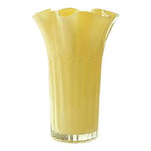 北欧花瓶玻璃摆件客厅插花轻奢高级感餐桌玄关水养鲜花玫瑰水晶大