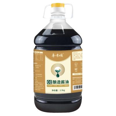 鲁味顺0添加酿造酱油5斤商用大桶
